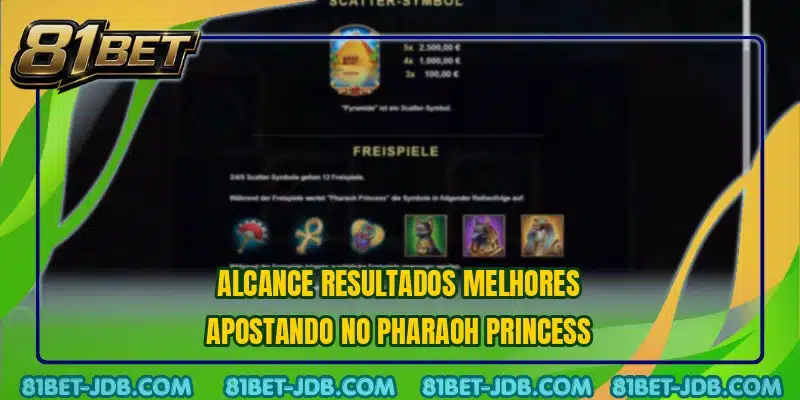 Alcance resultados melhores apostando no Pharaoh Princess