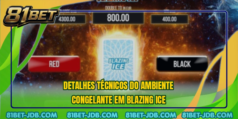 Detalhes técnicos do ambiente congelante em Blazing Ice