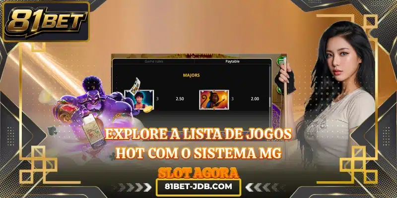 Explore a lista de jogos hot com o sistema MG Slot agora