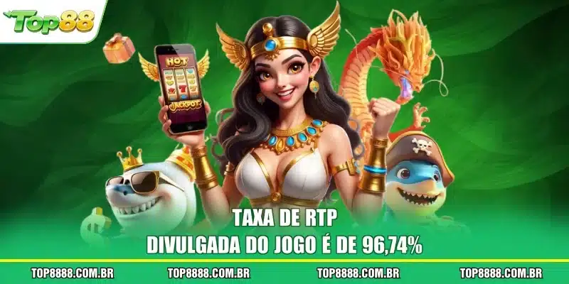 Taxa de RTP divulgada do jogo é de 96,74%
